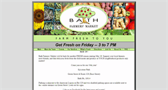Desktop Screenshot of bathfarmersmarket.org